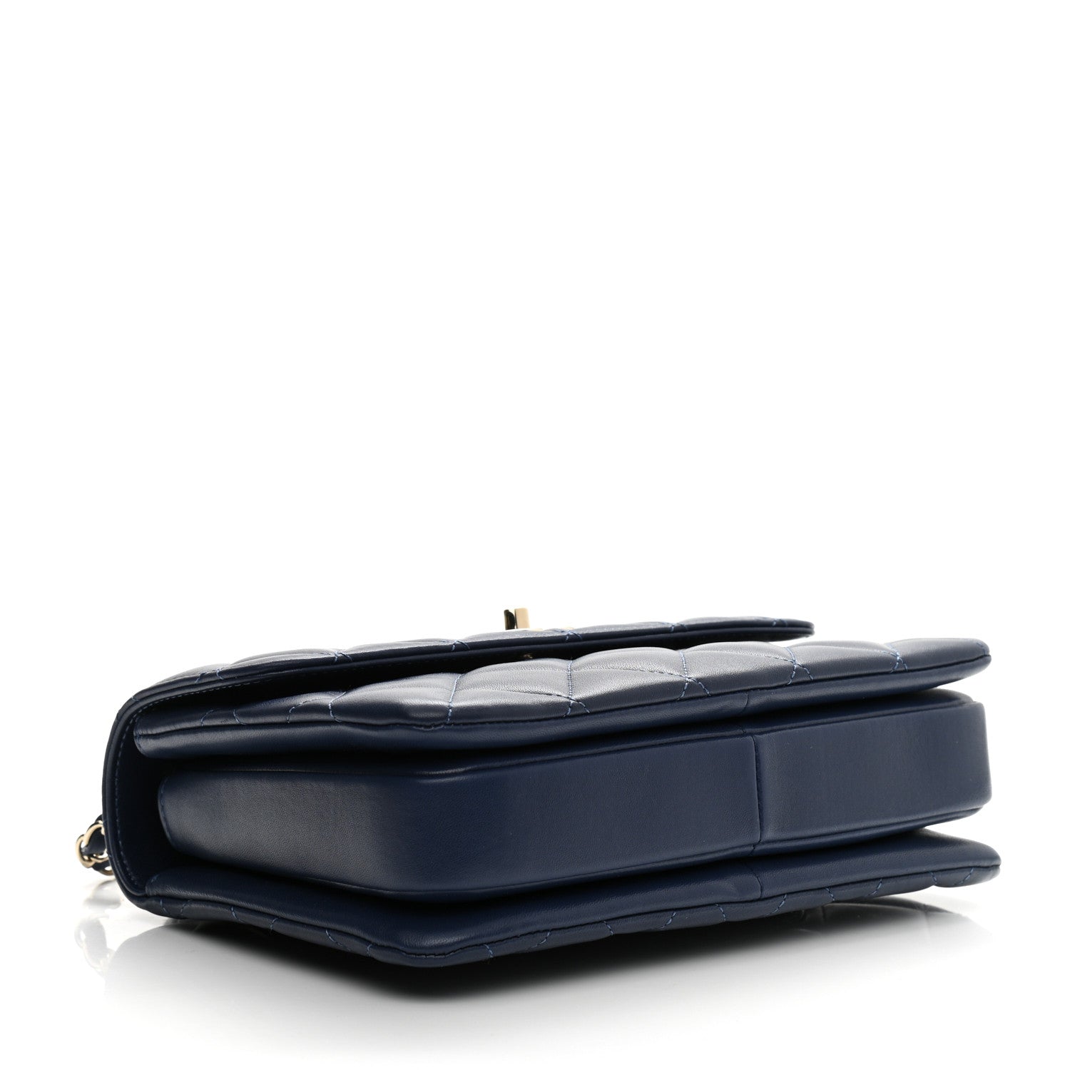 Chanel Lambskin Quilted Small Trendy CC Flap Dual Handle Bag Navy 4 of 9