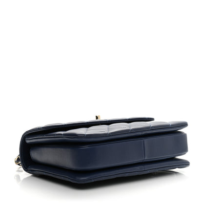Chanel Lambskin Quilted Small Trendy CC Flap Dual Handle Bag Navy 4 of 9