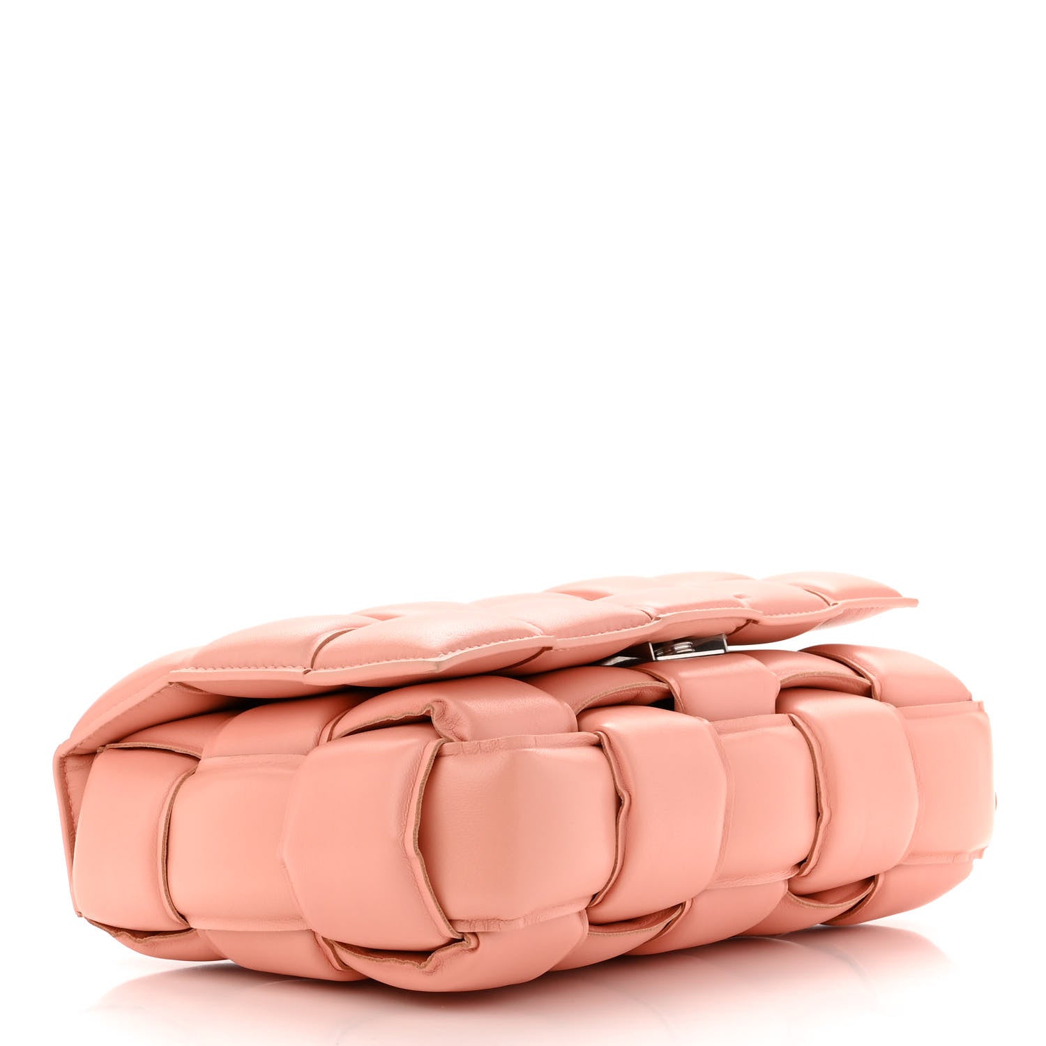 Bottega Veneta Nappa Maxi Intreccio Padded Cassette Crossbody Bag Peachy 4 of 10