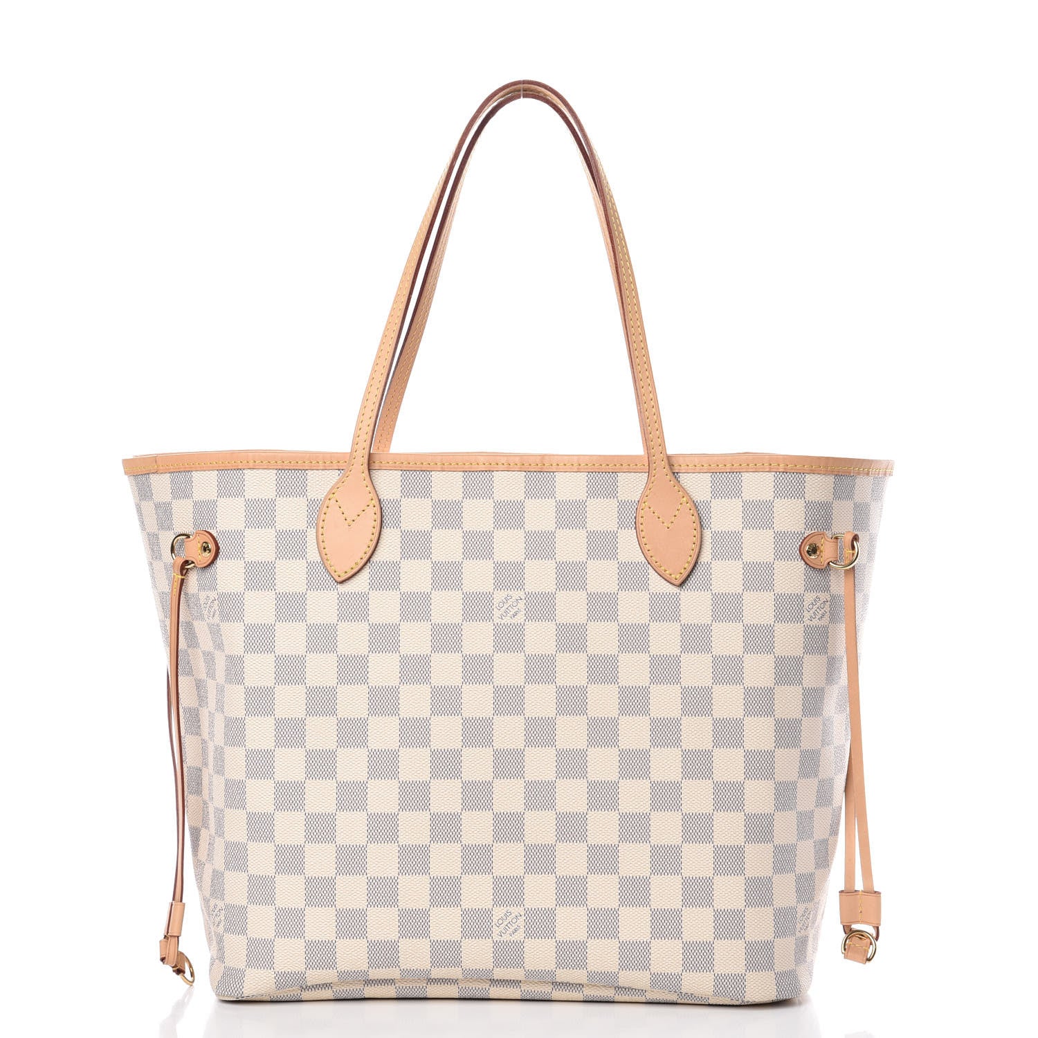 Louis Vuitton Damier Azur Neo Neverfull MM Rose Ballerine 3 of 12