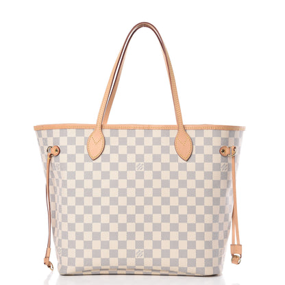Louis Vuitton Damier Azur Neo Neverfull MM Rose Ballerine 3 of 12