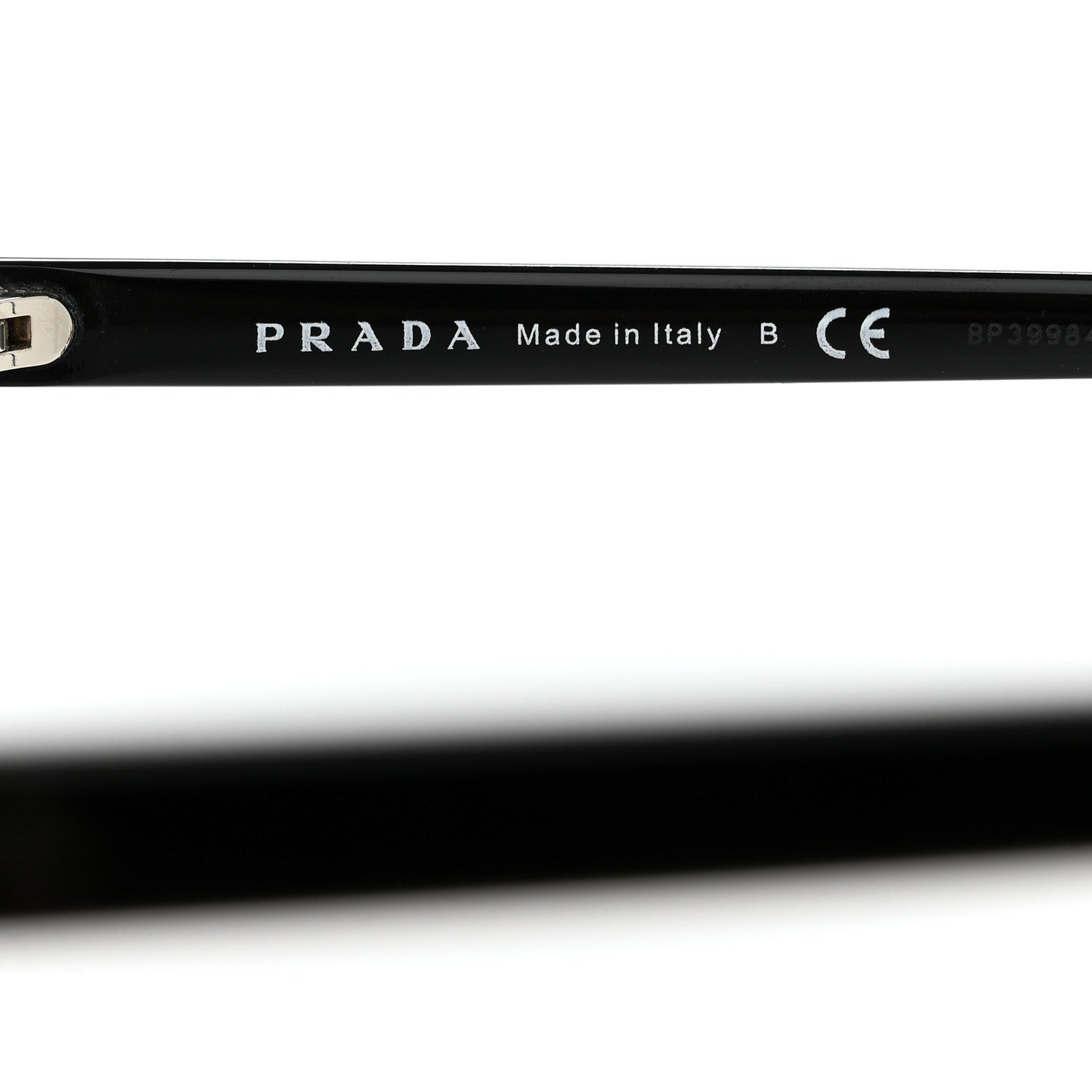 Prada Acetate Cat Eye Sunglasses SPR 01V Black 6 of 8