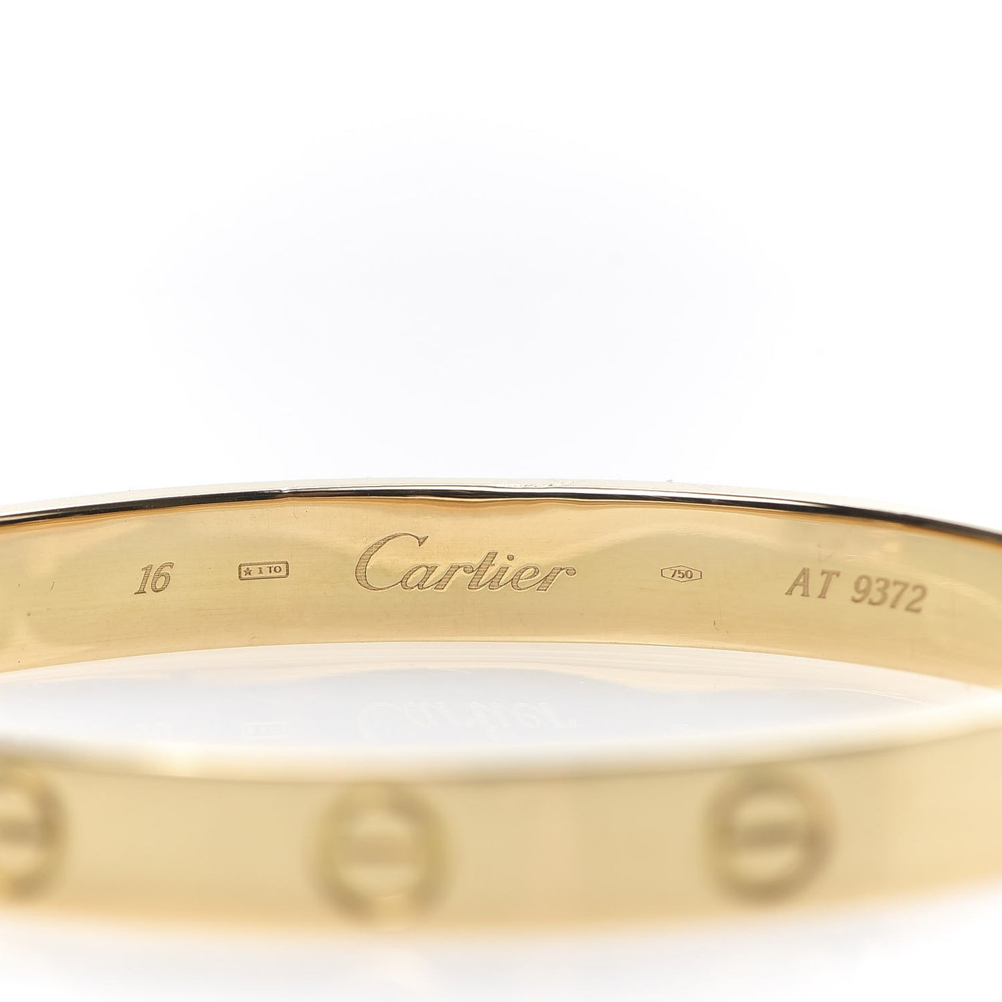 18K Yellow Gold LOVE Bracelet 16