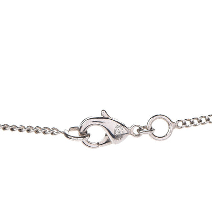 Chanel Swarovski Crystal Camellia CC Necklace Silver 5 of 5