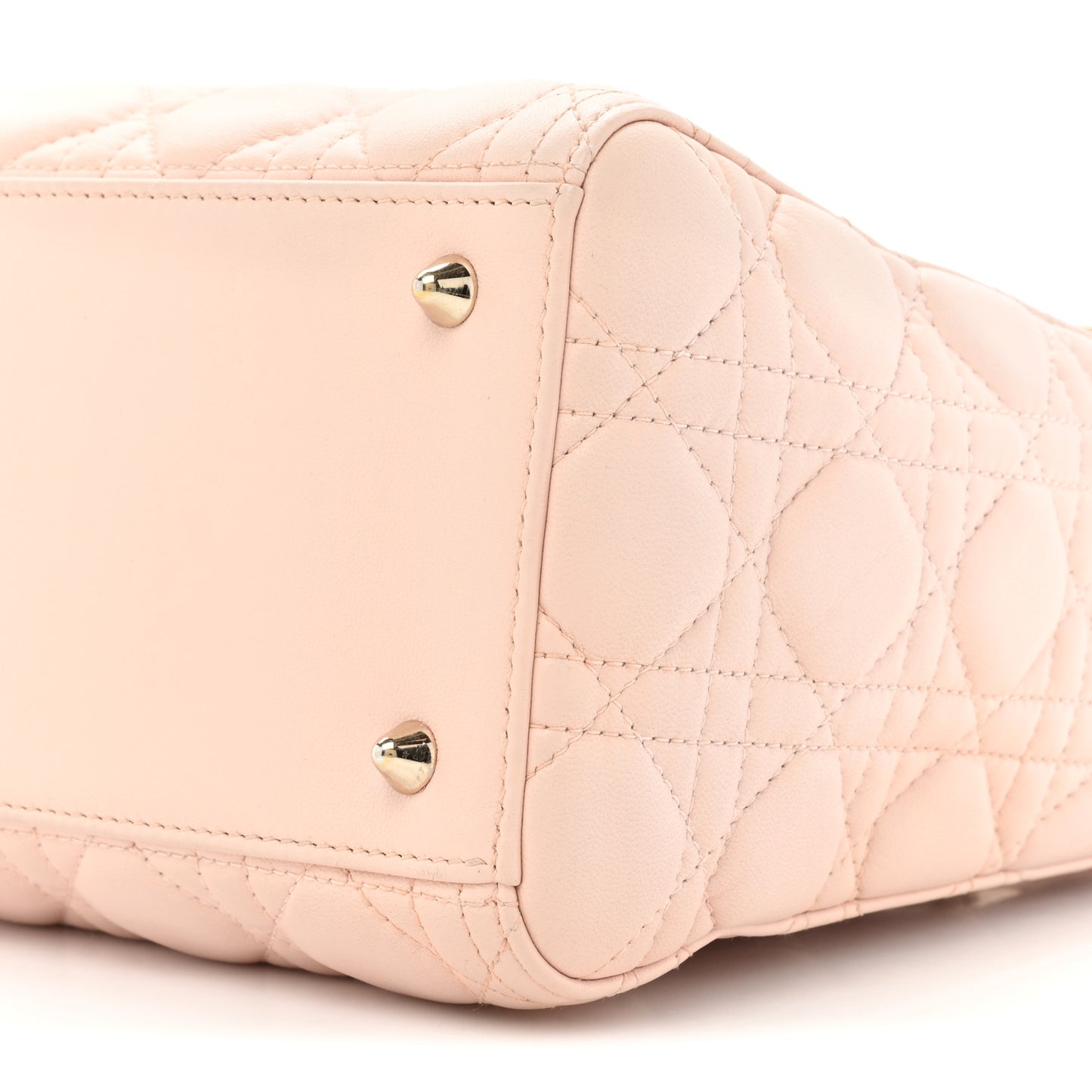 Lambskin Cannage Medium Lady Dior Light Pink
