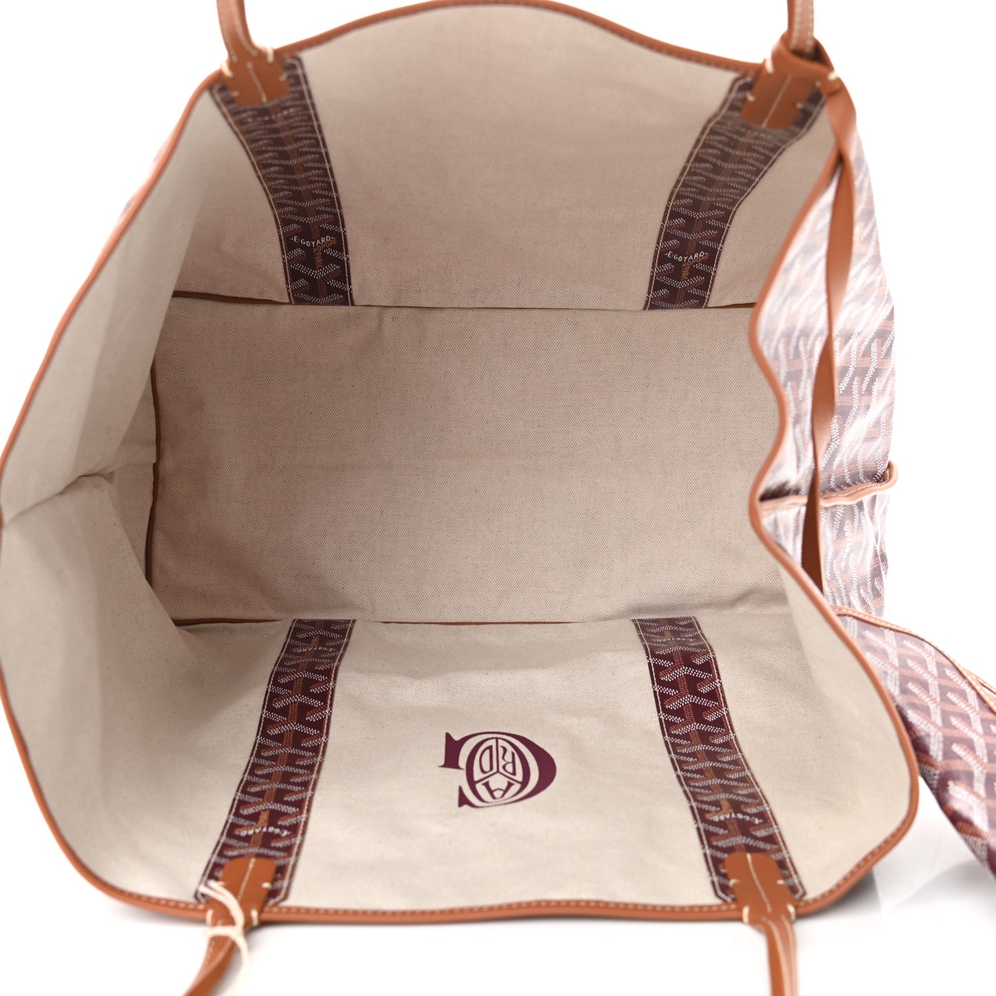 Goyardine Reversible Pertuis GM Burgundy