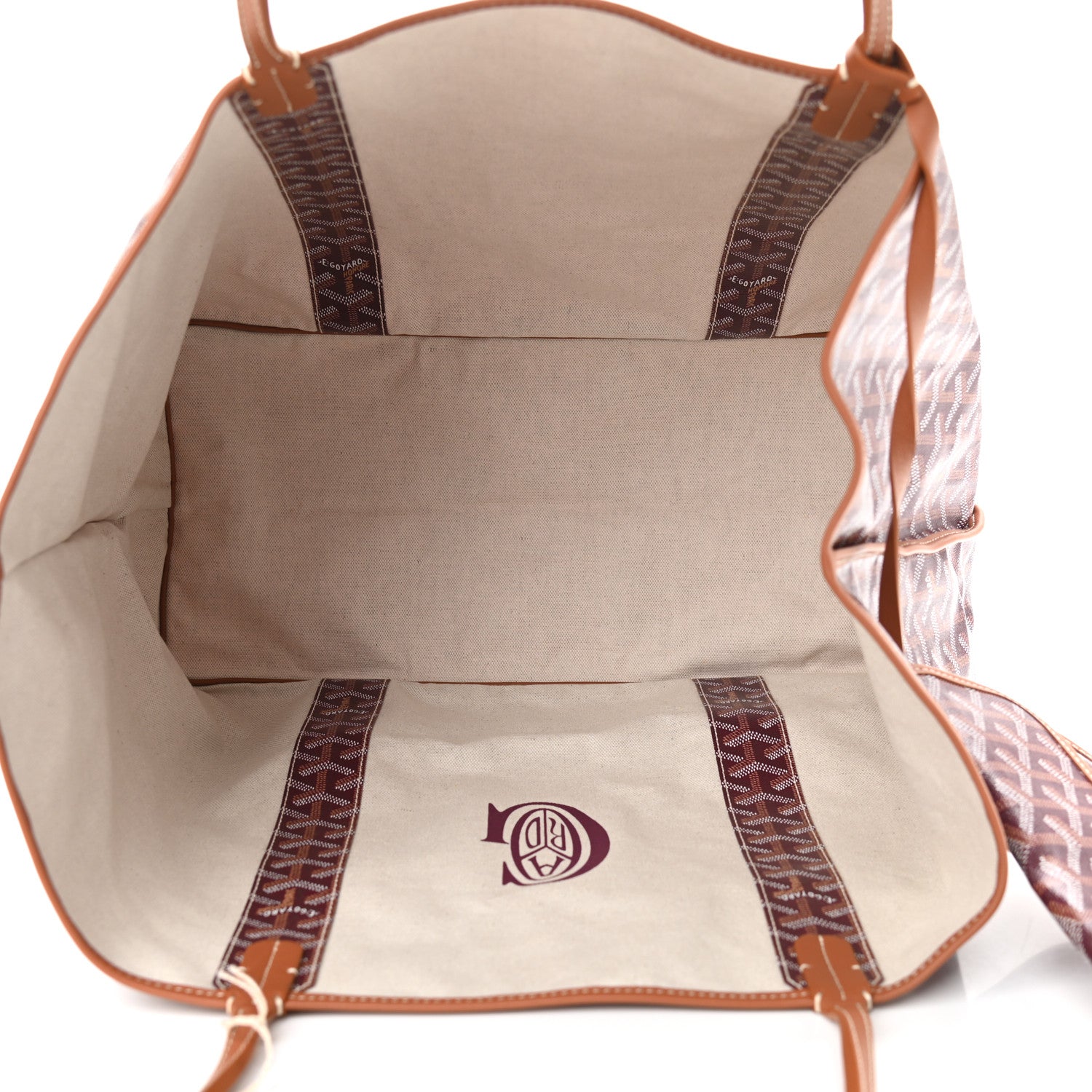 Goyard Goyardine Reversible Pertuis GM Burgundy 9 of 17
