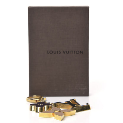 Louis Vuitton Fleur De Monogram Bag Charm Dore 4 of 4