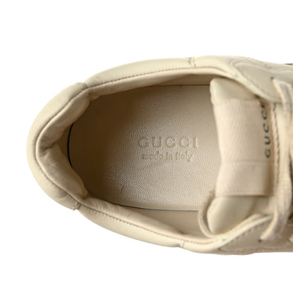 Gucci Calfskin Logo Womens Rhyton Sneakers 37 Ivory 7 of 8