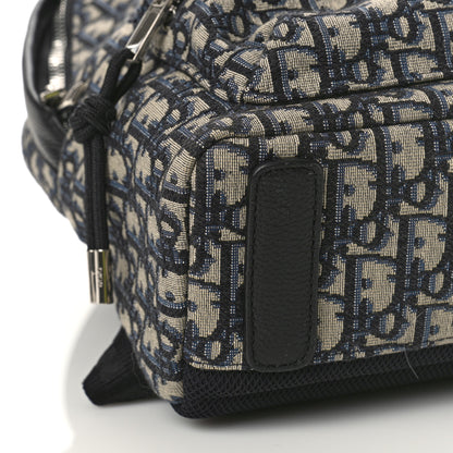 Christian Dior Oblique Calfskin Rider Kid's Backpack Beige Black 8 of 9