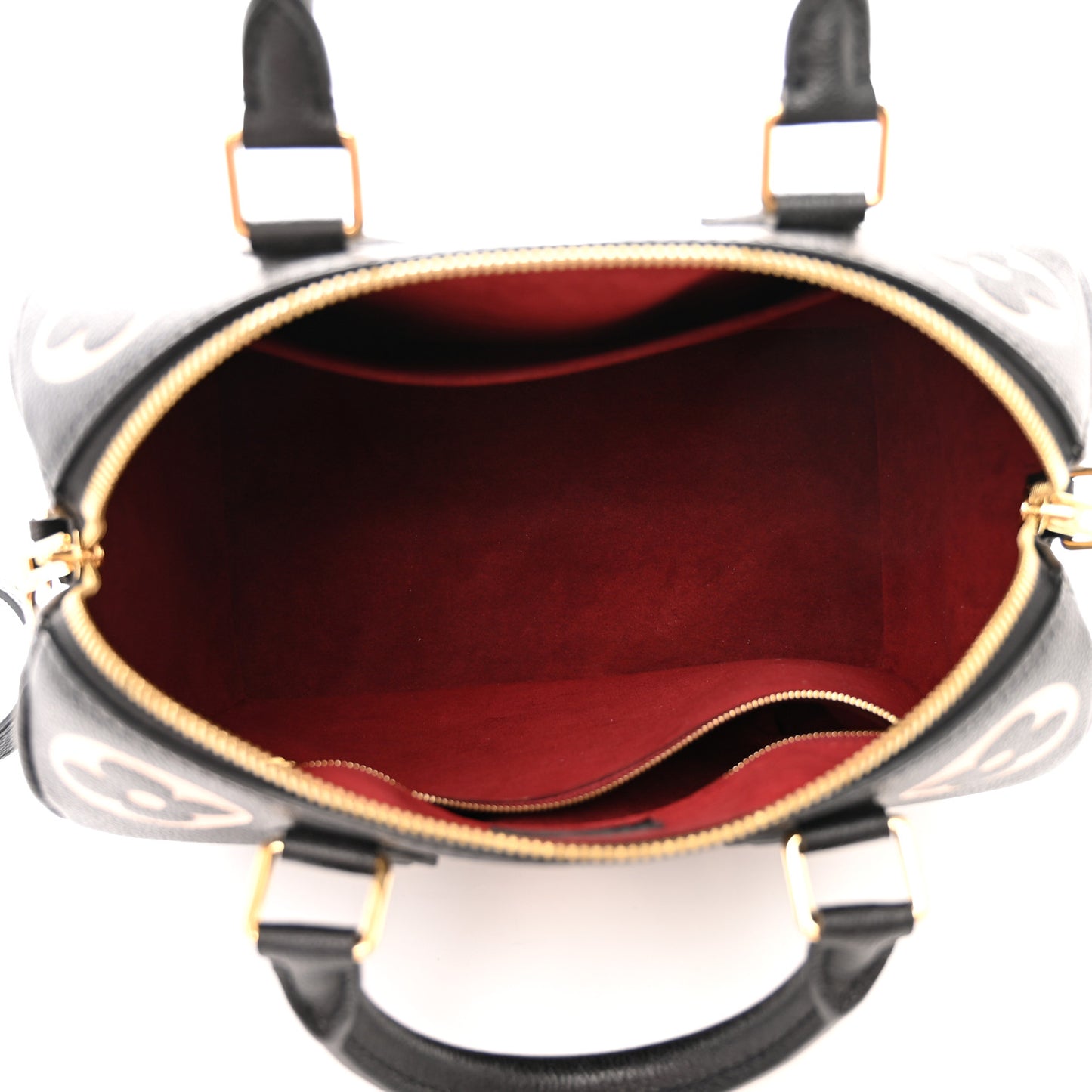 Empreinte Monogram Giant Speedy Bandouliere 25 Black Beige