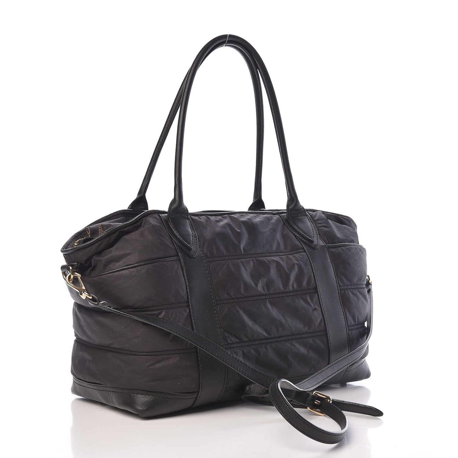 Burberry Nylon Large Olympia Diaper Bag Black 3 of 16