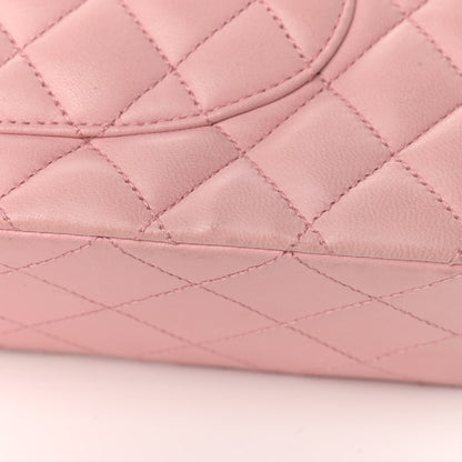 Chanel Lambskin Quilted Medium Double Flap Light Pink 13 of 18