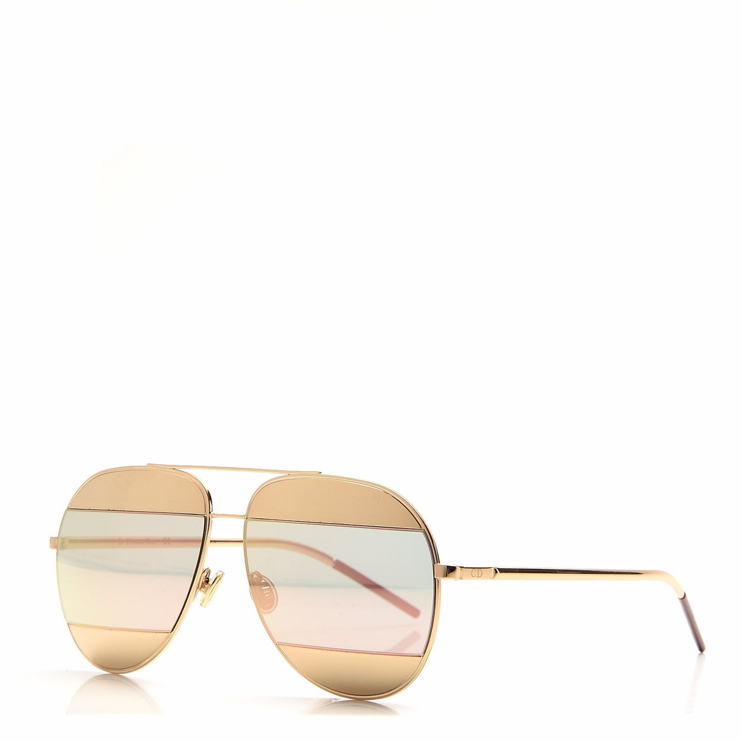 Split 1 Aviator Sunglasses Gold
