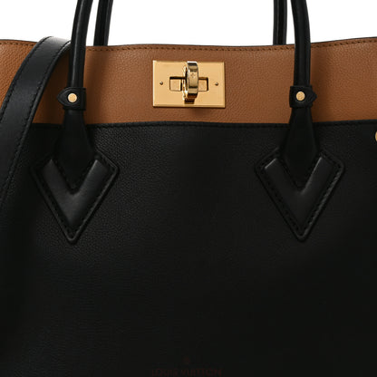 Louis Vuitton Calfskin Monogram On My Side MM Black 7 of 10