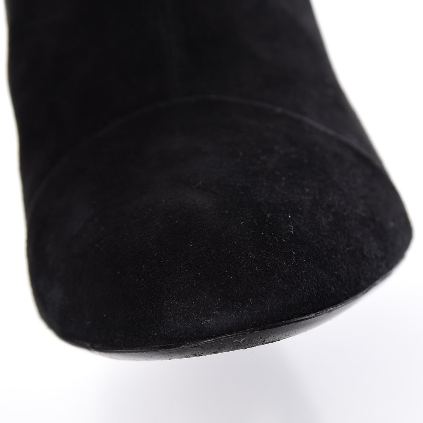 Suede Monogram Uniformes Cap Toe Chelsea 75mm Ankle Boots 41 Black