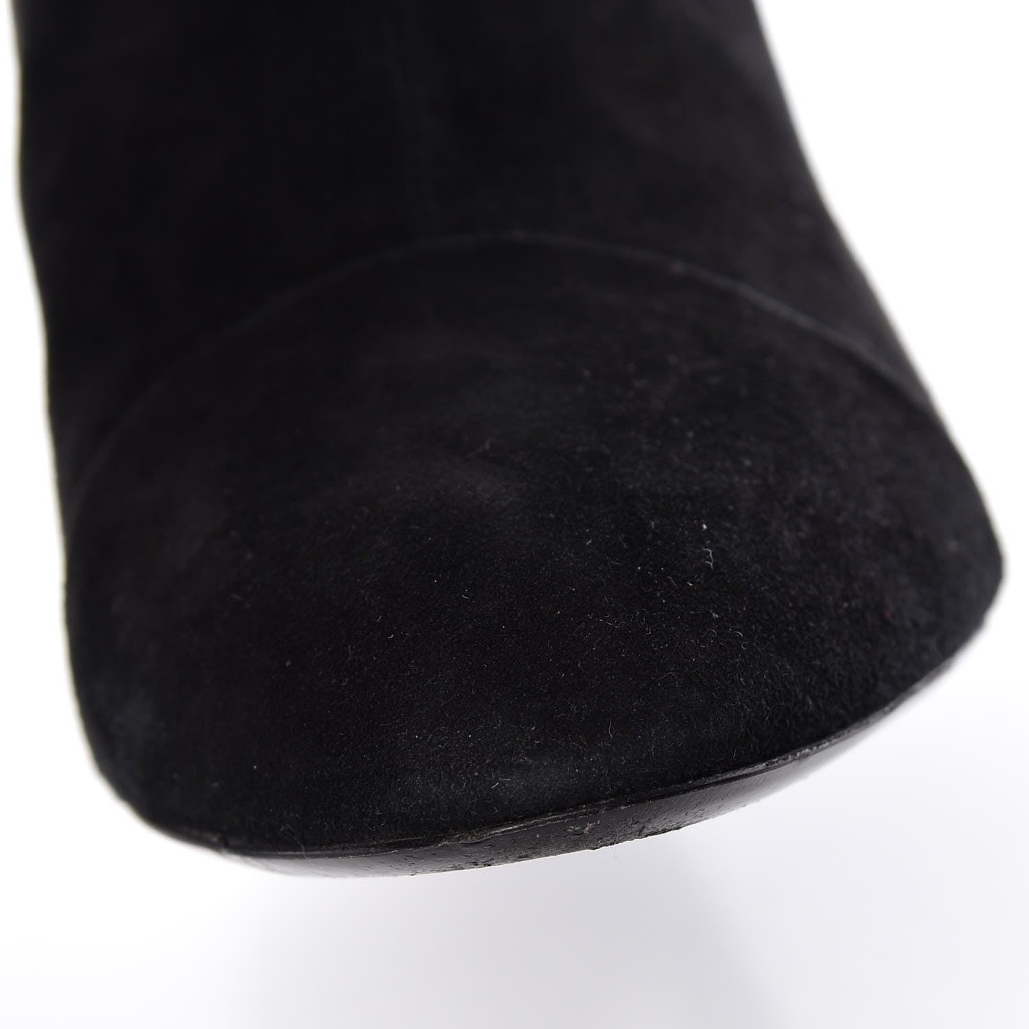 Louis Vuitton Suede Monogram Uniformes Cap Toe Chelsea 75mm Ankle Boots 41 Black 12 of 15
