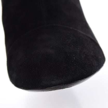 Louis Vuitton Suede Monogram Uniformes Cap Toe Chelsea 75mm Ankle Boots 41 Black 12 of 15