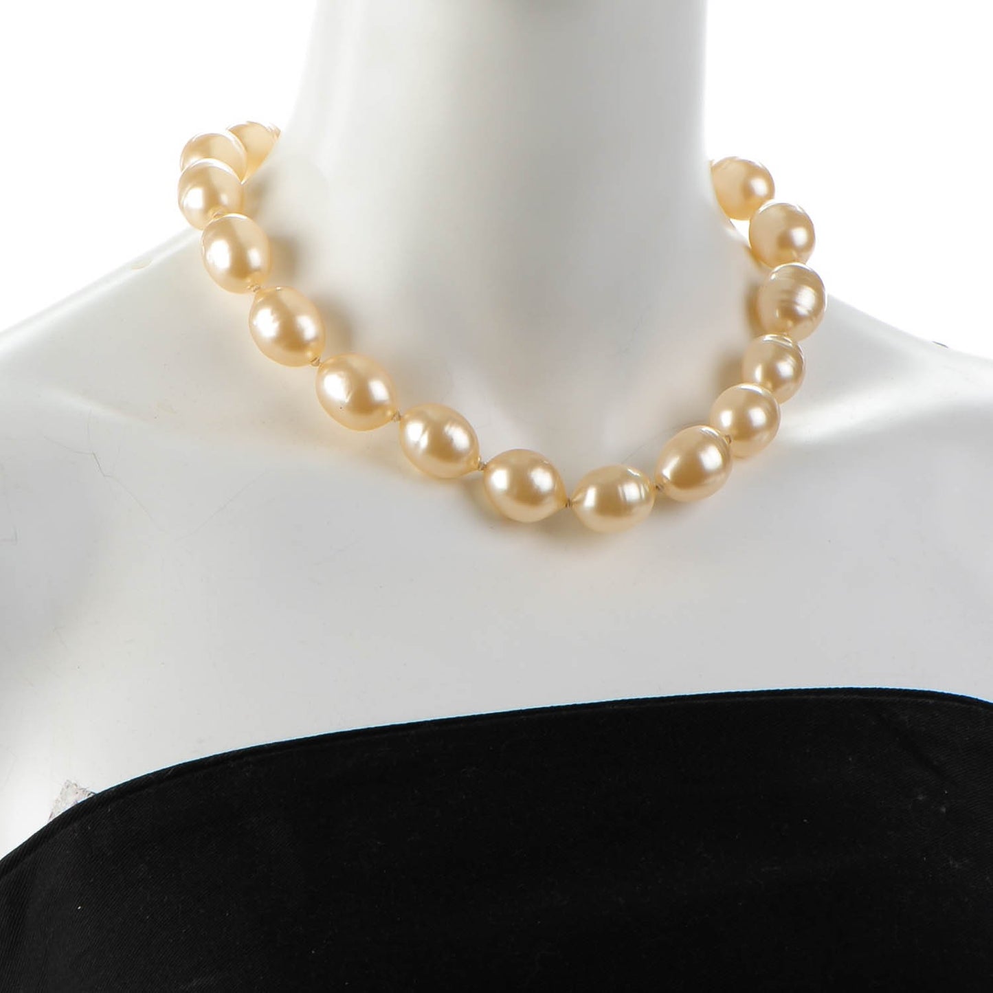 Irregular Pearl Necklace Gold