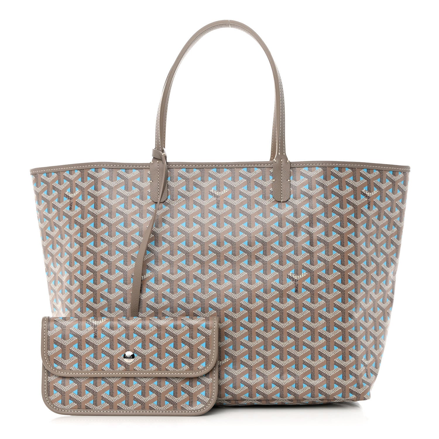 Goyard Goyardine Saint Louis Claire Voie PM Grege Turquoise 1 of 12
