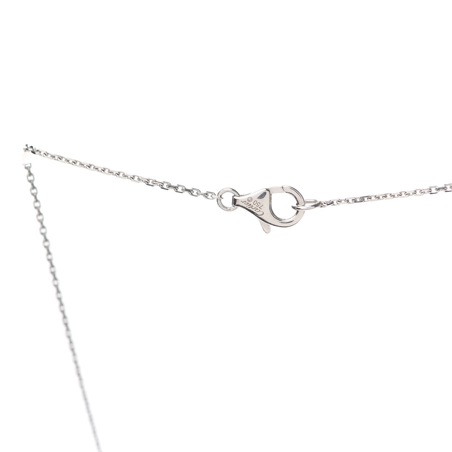 Cartier 18K White Gold Diamond Caresse D'Orchidees Par Cartier Necklace 5 of 6