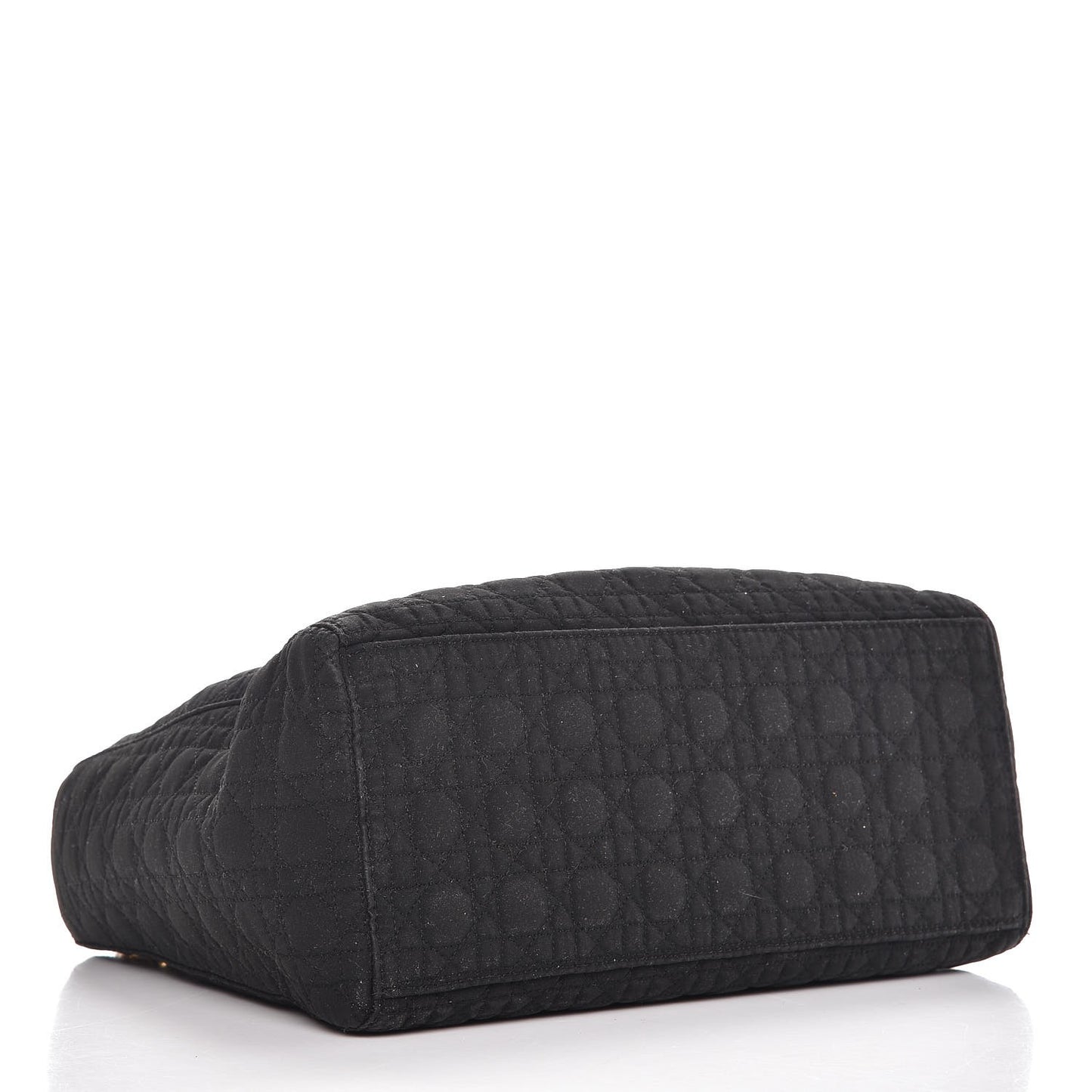 Nylon Cannage Medium Lady Dior Black
