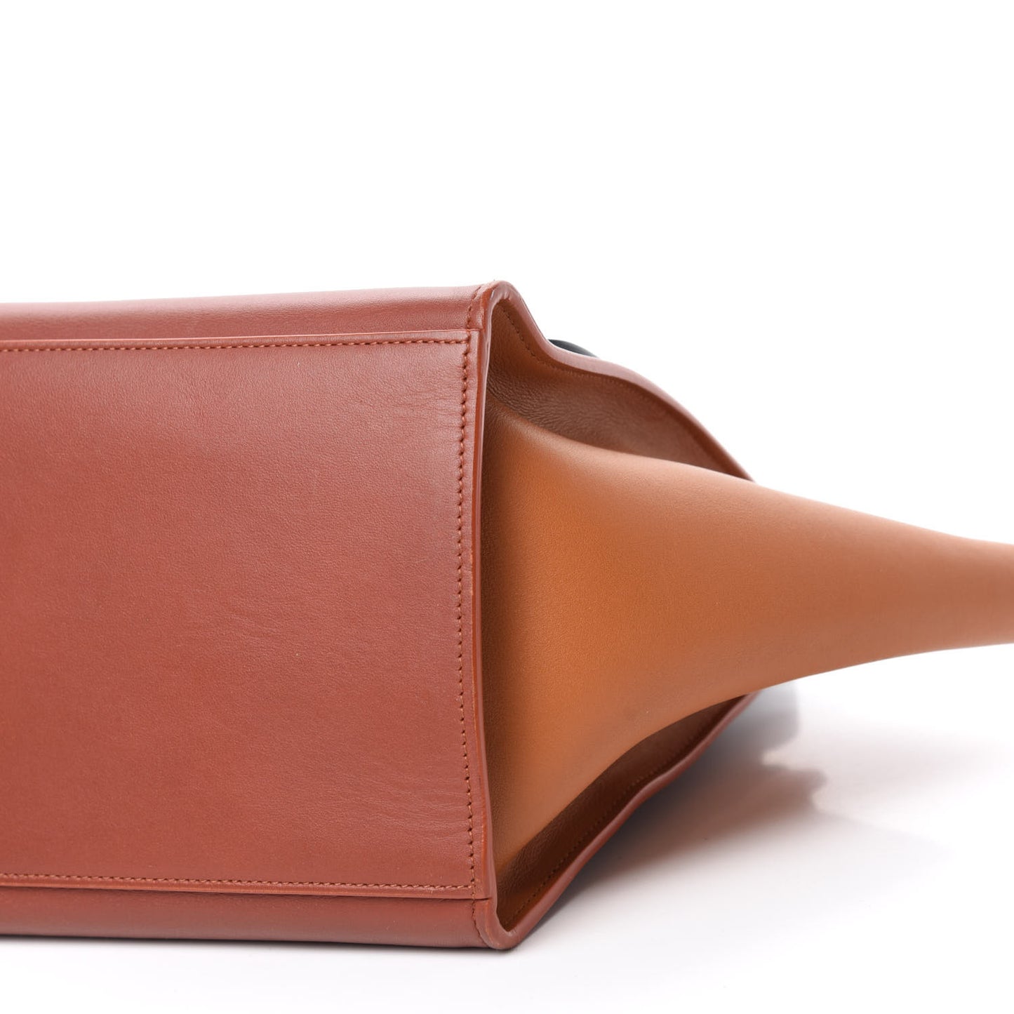 Smooth Calfskin Medium Tri-Color Trapeze Navy