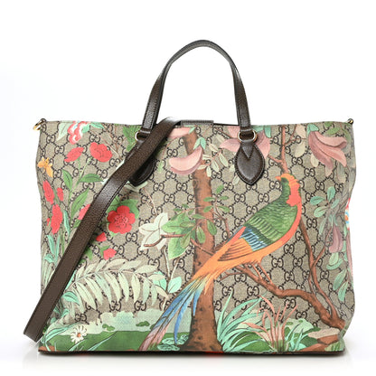 Gucci Soft GG Supreme Monogram Tian Medium Crossbody Tote Beige Multicolor New Acero 1 of 9