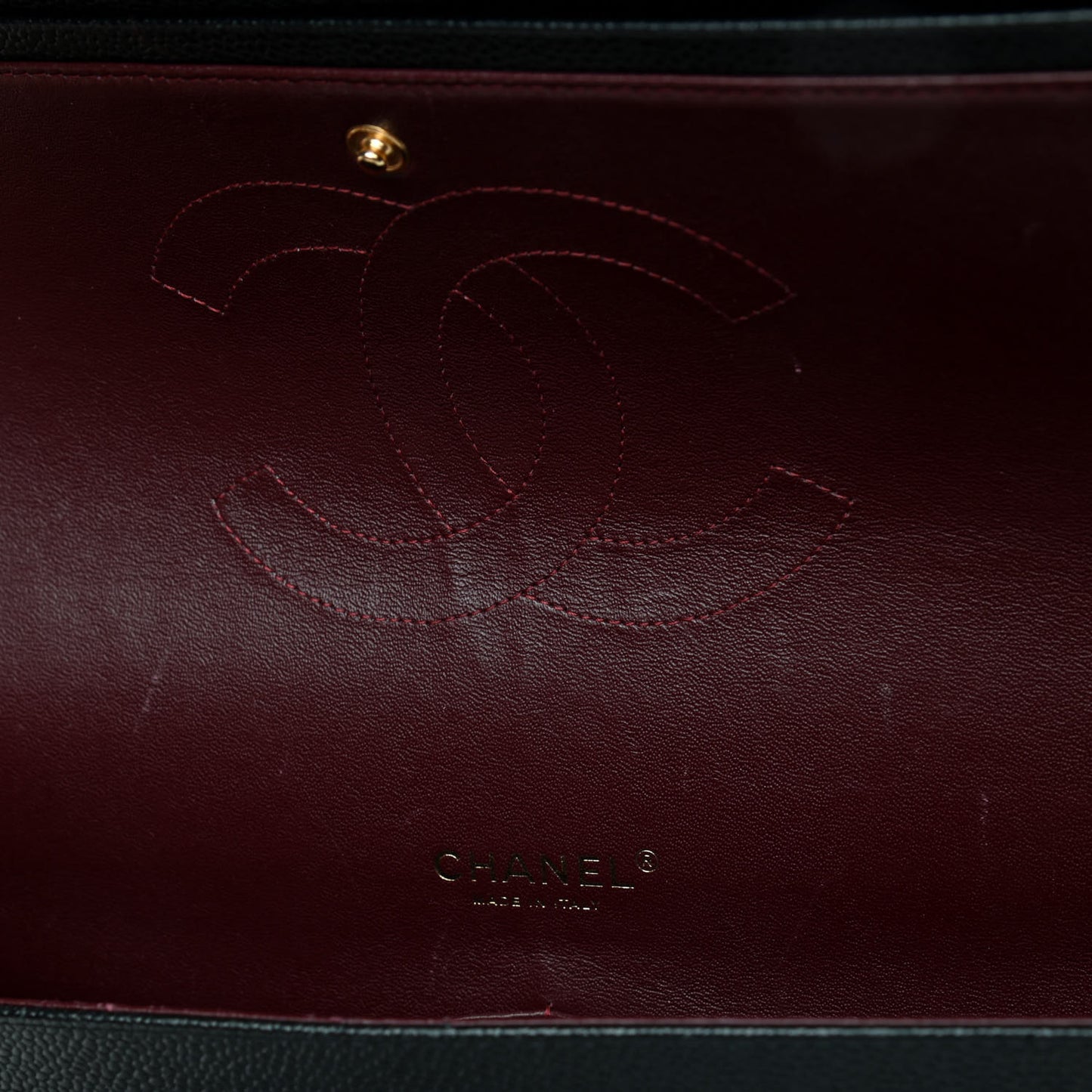 Caviar Quilted Maxi Double Flap Black