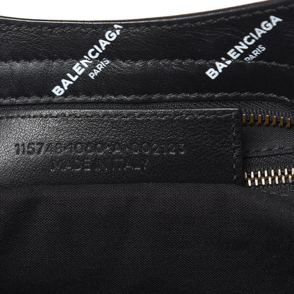 Balenciaga Veau Allover Logo Classic Hardware City Black White 6 of 10