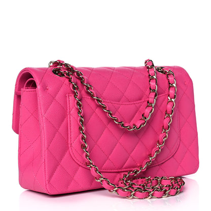 Chanel Caviar Quilted Small Double Flap Dark Pink 2 of 10