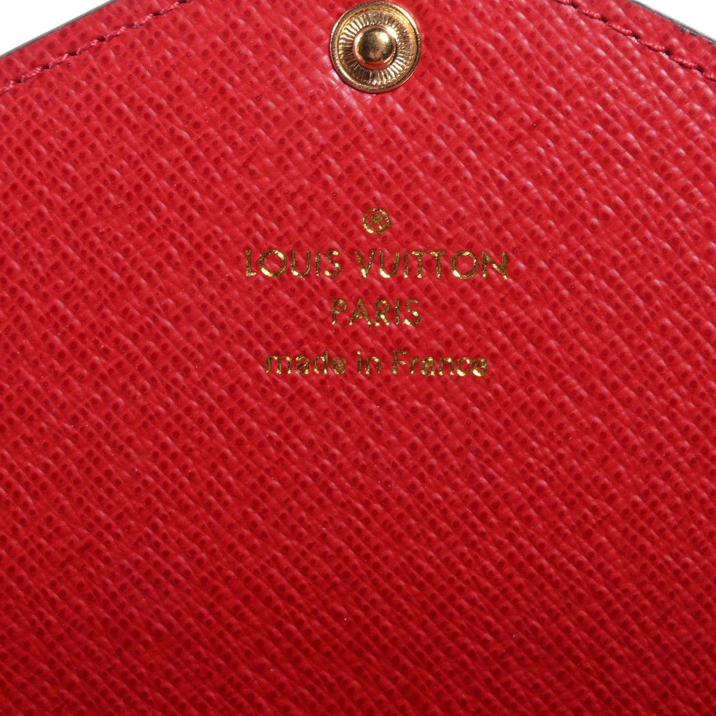 Damier Ebene Josephine Wallet Red