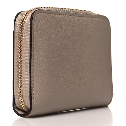 Louis Vuitton Calfskin Lockme Zippy Coin Purse Greige 3 of 9