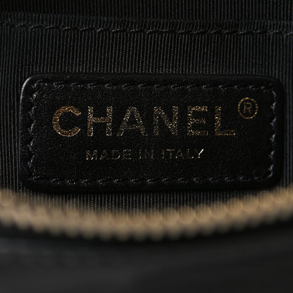 Chanel Lambskin Quilted Waist Bag Fanny Pack Black 5 of 9