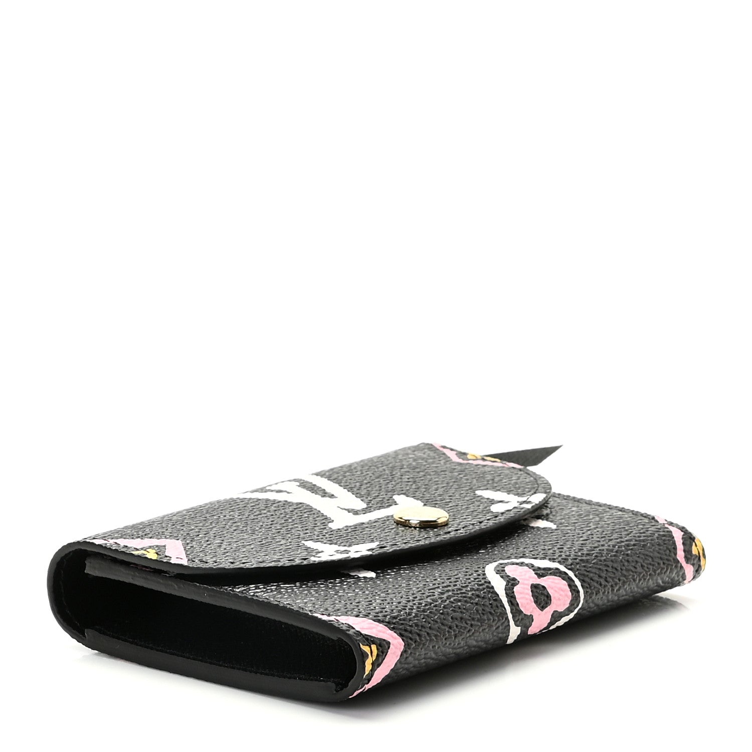 Louis Vuitton Monogram Giant Wild At Heart Rosalie Coin Purse Black 5 of 9