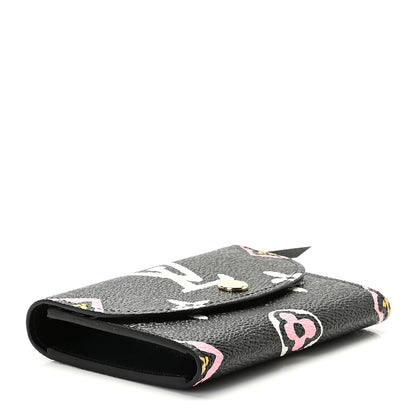Louis Vuitton Monogram Giant Wild At Heart Rosalie Coin Purse Black 5 of 9