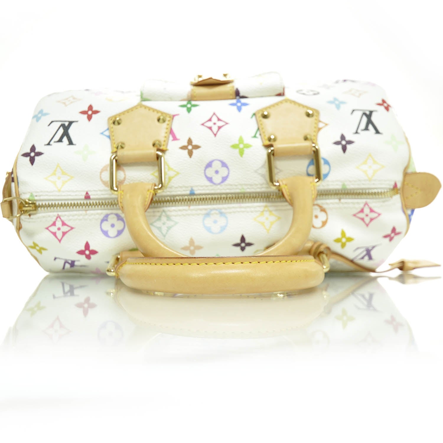Louis Vuitton Monogram Multicolor Speedy 30 White 6 of 9
