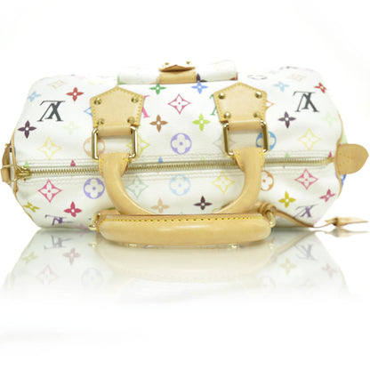 Louis Vuitton Monogram Multicolor Speedy 30 White 6 of 9
