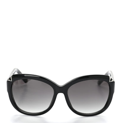 Louis Vuitton Acetate Hortensia Sunglasses Z0485W Black Glitter 2 of 6