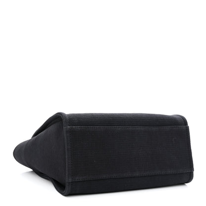 Chanel Mixed Fibers Small Deauville Tote Black 4 of 11