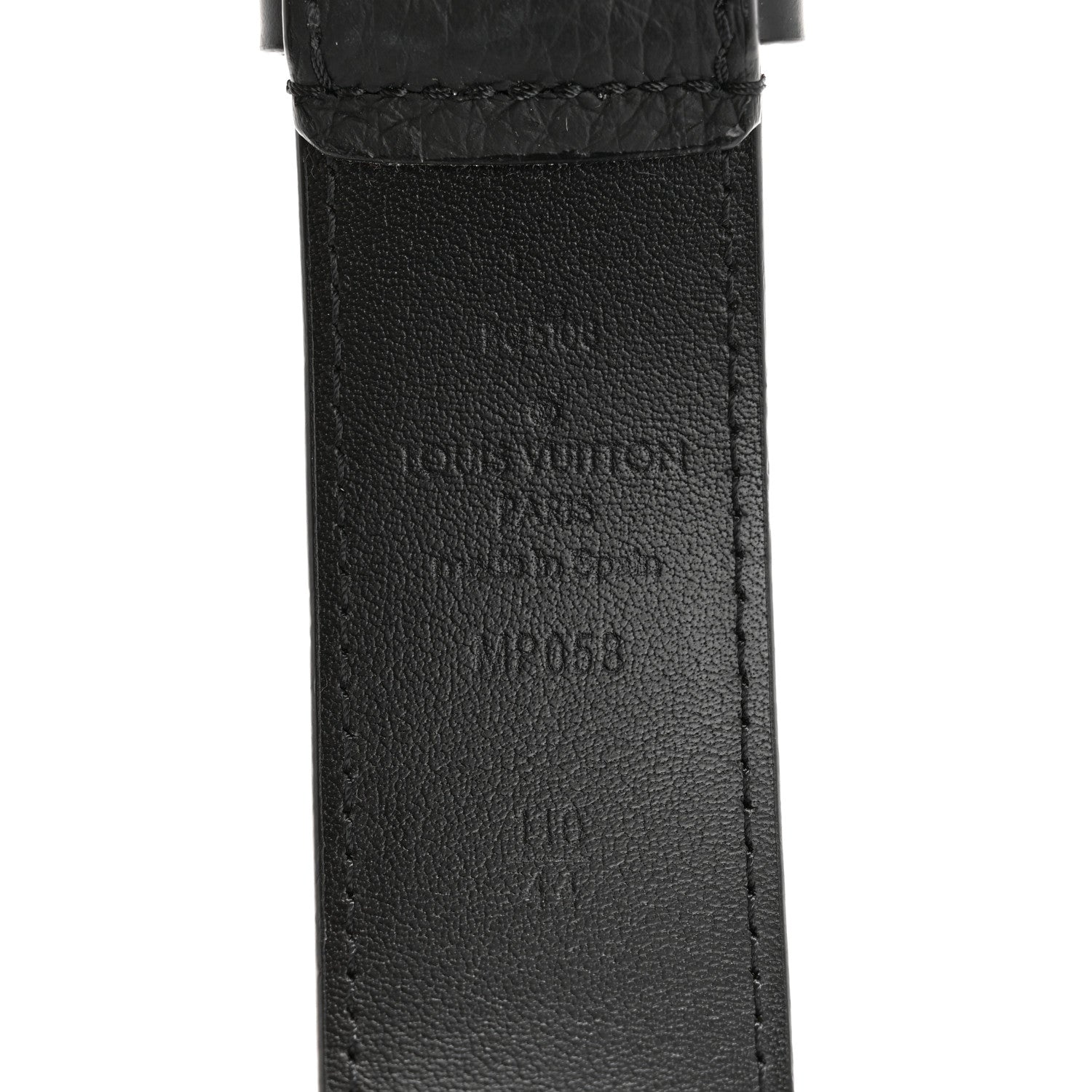 Louis Vuitton Taurillon Monogram Signature 35 MM Chain Belt 110 44 Black 5 of 9