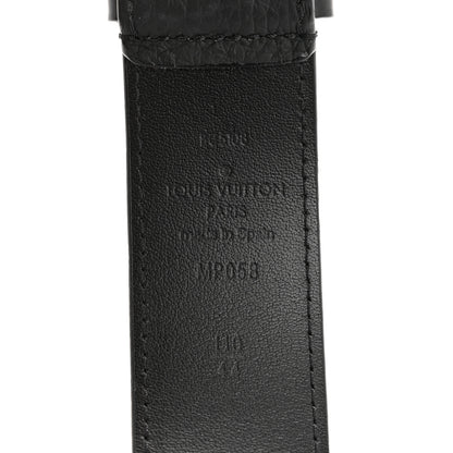 Louis Vuitton Taurillon Monogram Signature 35 MM Chain Belt 110 44 Black 5 of 9