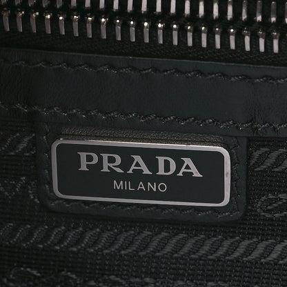 Prada Saffiano Travel Small Brique Top Handle Crossbody Bag Black 6 of 10