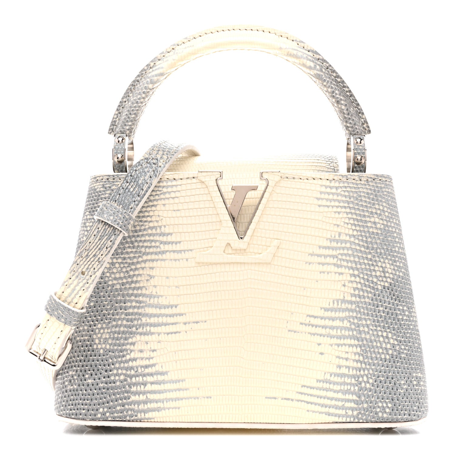 Louis Vuitton Lizard Capucines Mini White 1 of 9