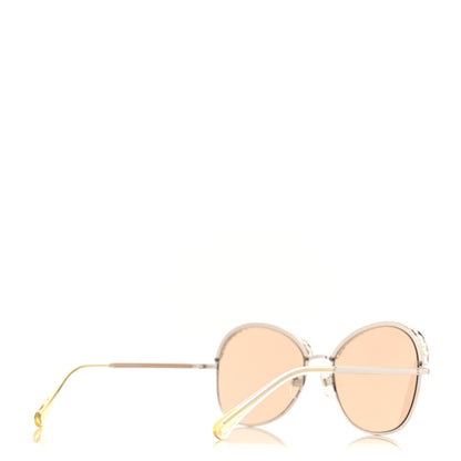 Chanel Metal Pearl Sunglasses 4246-H Silver Beige 4 of 8