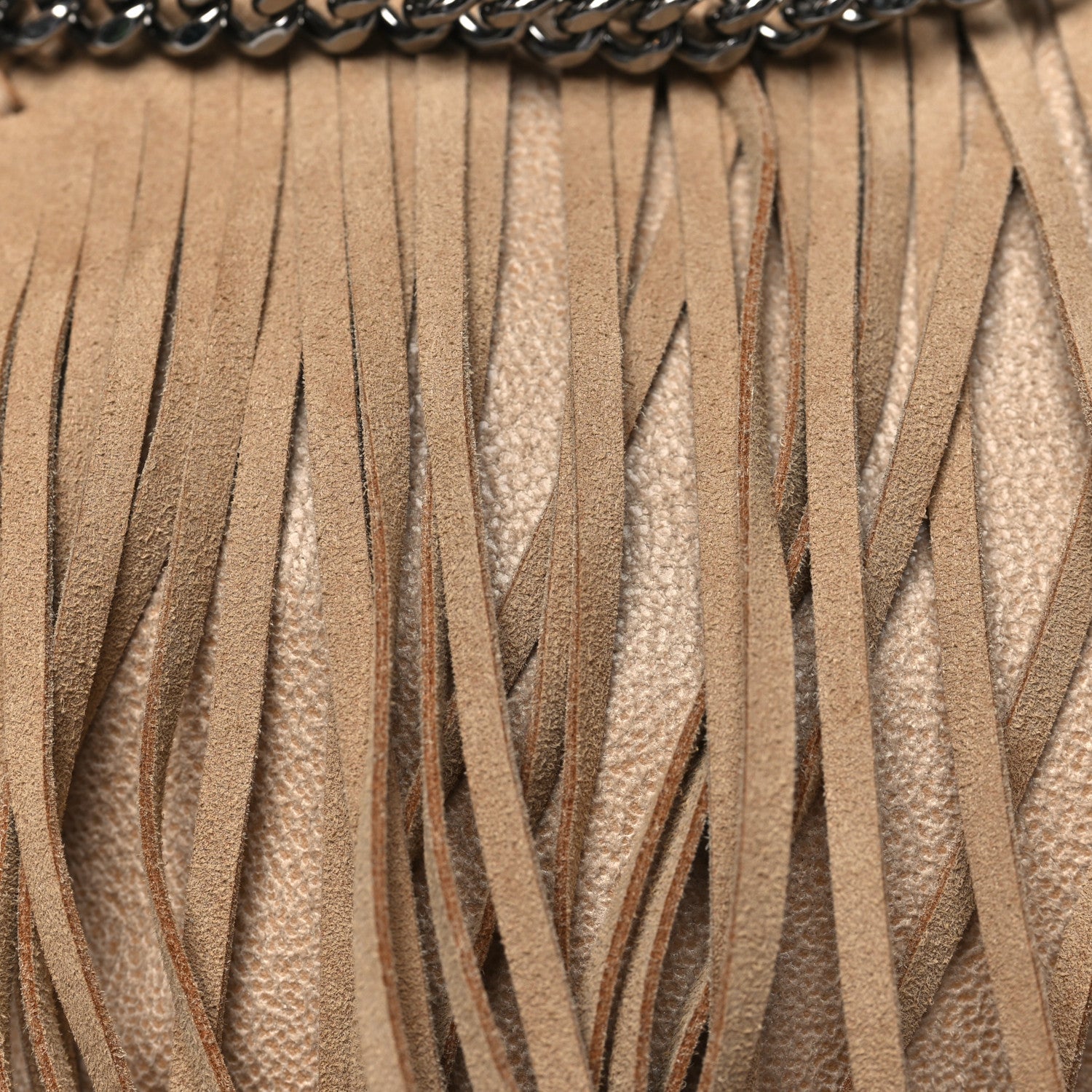 Stella McCartney Shaggy Deer Fringe Tiny Falabella Tote Powder 7 of 9