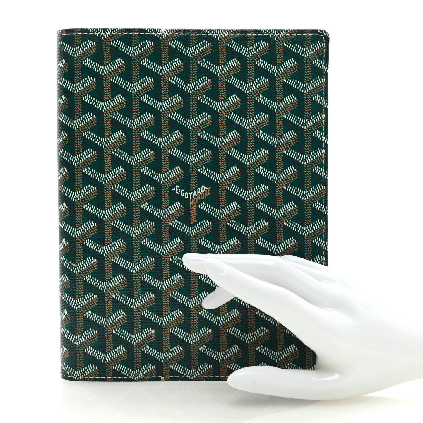 Goyardine Castiglione Document Cover Green