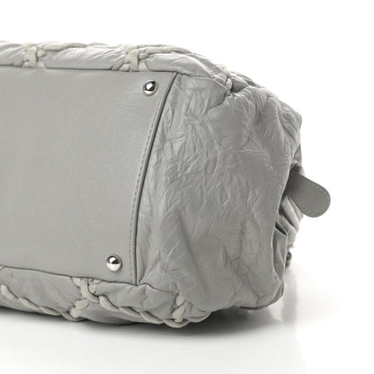 Chanel Calfskin Ultra Stitch Bowler Grey 10 of 14