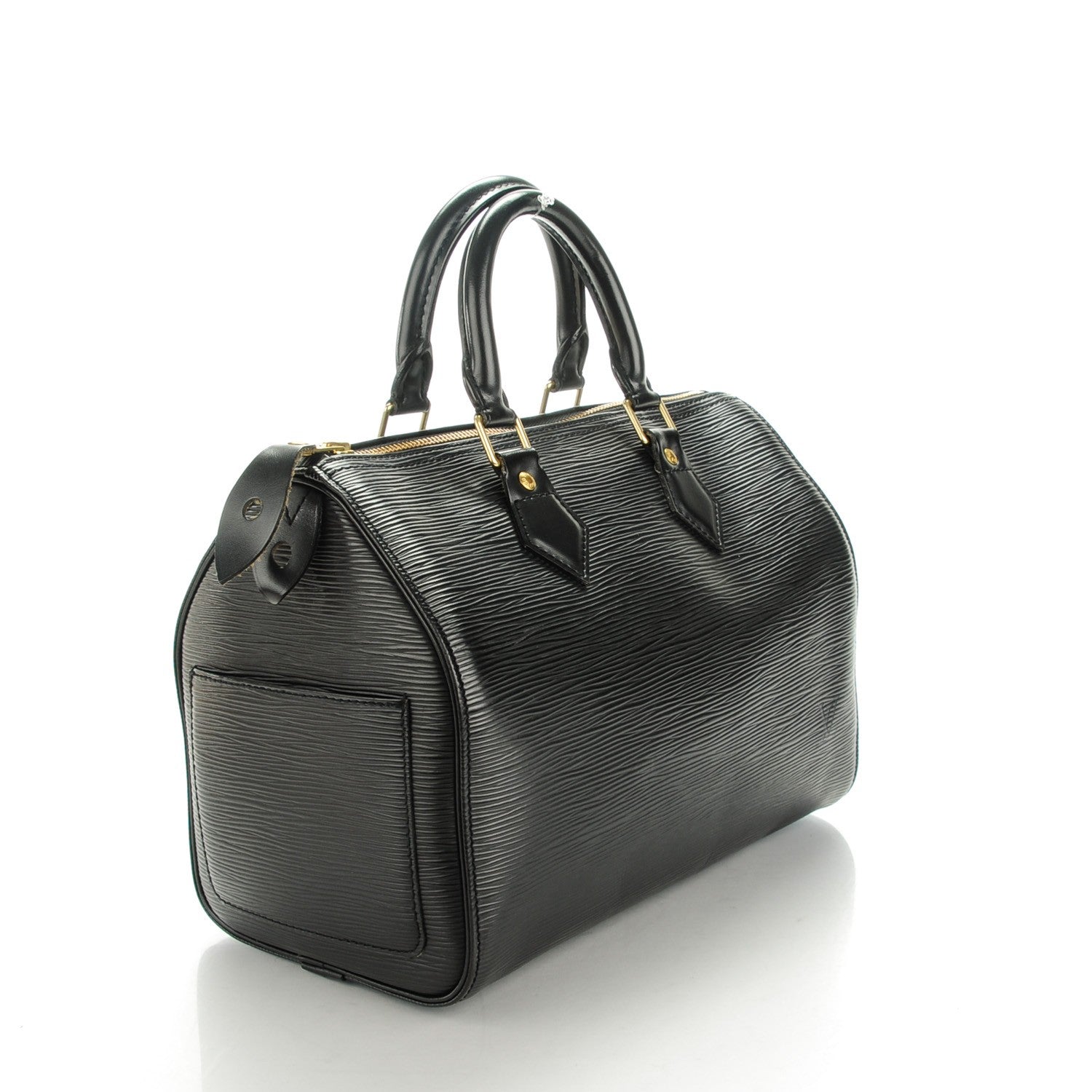 Louis Vuitton Epi Speedy 25 Black 3 of 10