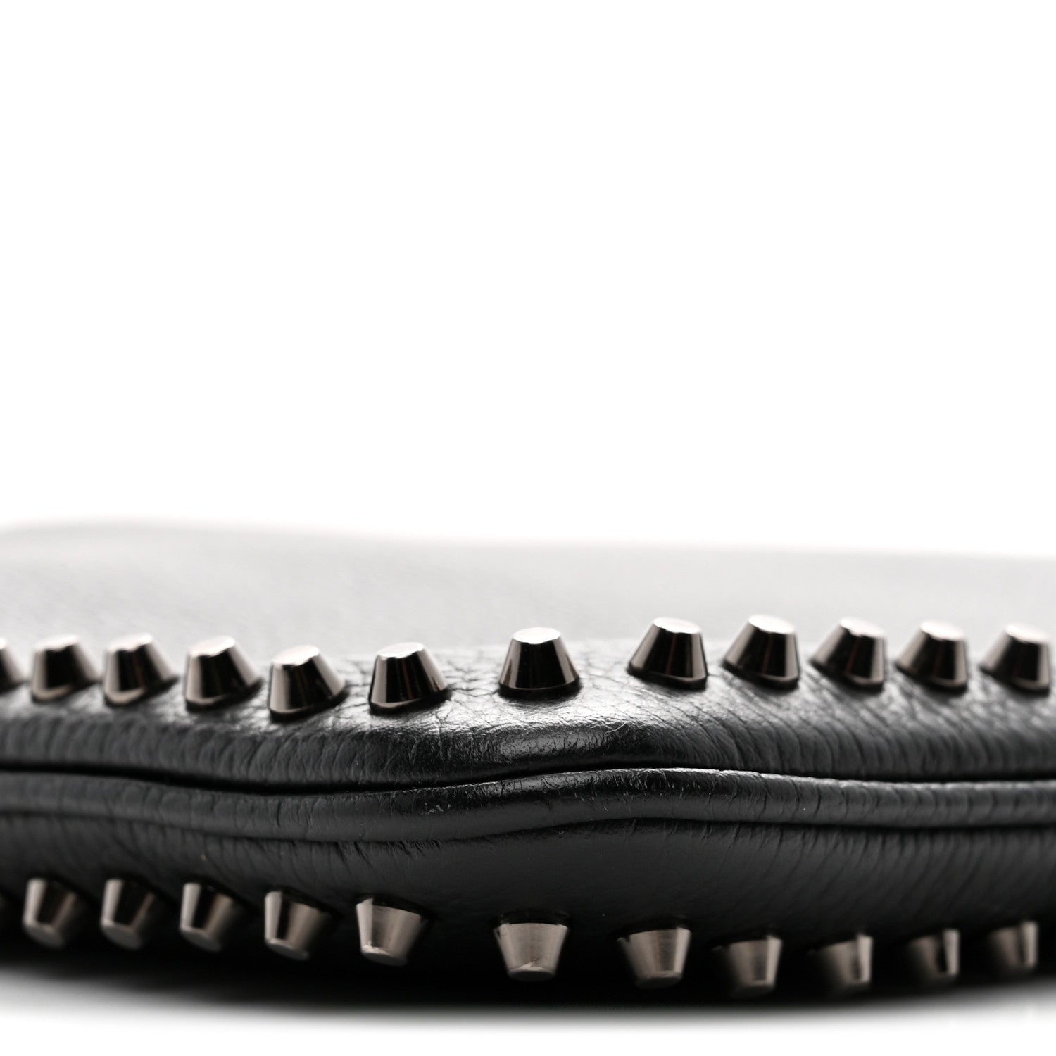 Christian Louboutin Calfskin Studded Loubiposh Clutch Black 8 of 8